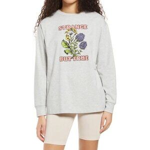 NWT BP Strange But True Long Sleeve Organic Cotton Blend Graphic Tee Sz 1X